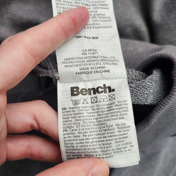 NWT Bench Urban Wear Womens Lined Sweater with mockneck Grey size Small - Picture 8 of 12